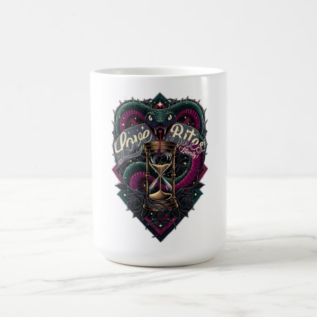 Love Bites (Literally) T-Shirt | Venomous Valentin Kaffeetasse (Mittel)