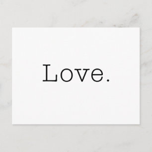 Love. Black and White Love Template Postkarte