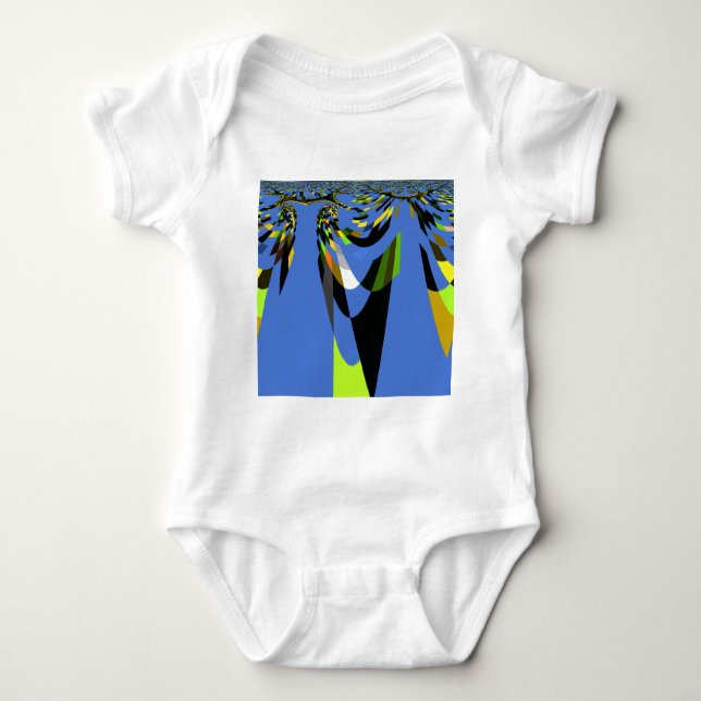 Love Blue African Tribal Motif Design Art Print Baby Strampler (Vorderseite)