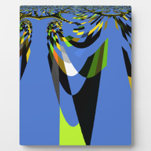 Love Blue African Tribal Motif Design Art Print Fotoplatte