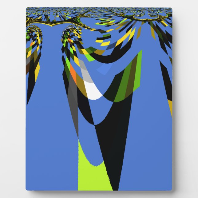 Love Blue African Tribal Motif Design Art Print Fotoplatte (Vorderseite)