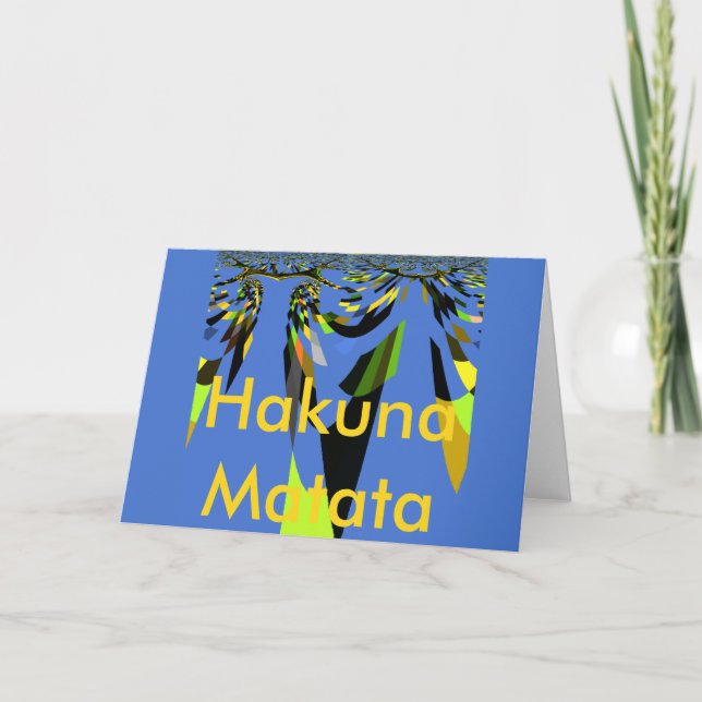 Love Blue African Tribal Motif Design Art Print Karte (Vorderseite)