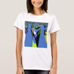 Love Blue African Tribal Motif Design Art Print T-Shirt