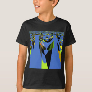 Love Blue African Tribal Motif Design Art Print T-Shirt
