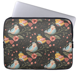 Love Boho Birds Blumenmuster Laptopschutzhülle