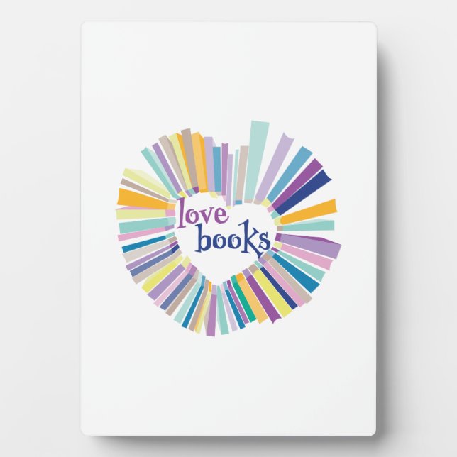 Love Books Fotoplatte (Vorderseite)