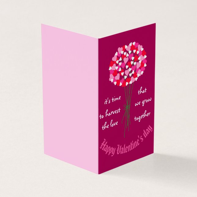 Love Bouquet Flowers Valentine's Day (Vorderseite)