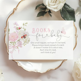 Love Bug Books for baby Wildflowers Pink Bow Begleitkarte