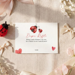 Love Bug Diaper Raffle  Begleitkarte