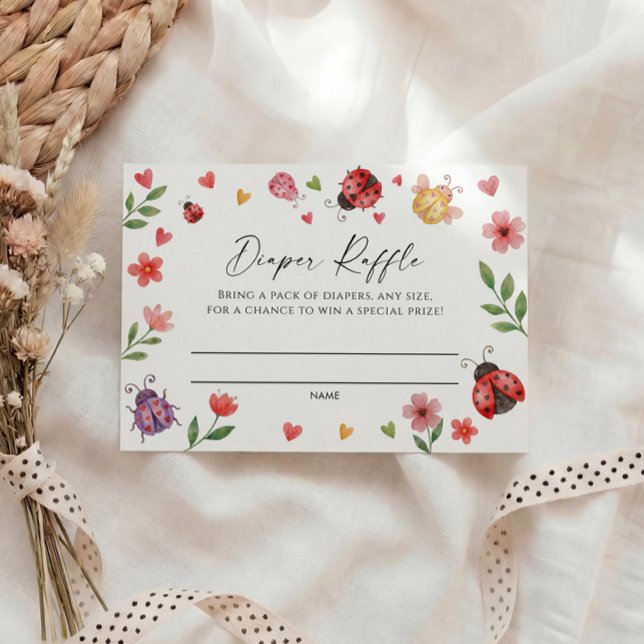 Love Bug Diaper Raffle Ticket   Begleitkarte (Von Creator hochgeladen)