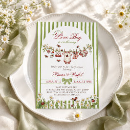 Love Bug Mädchen Baby Shower Einladung