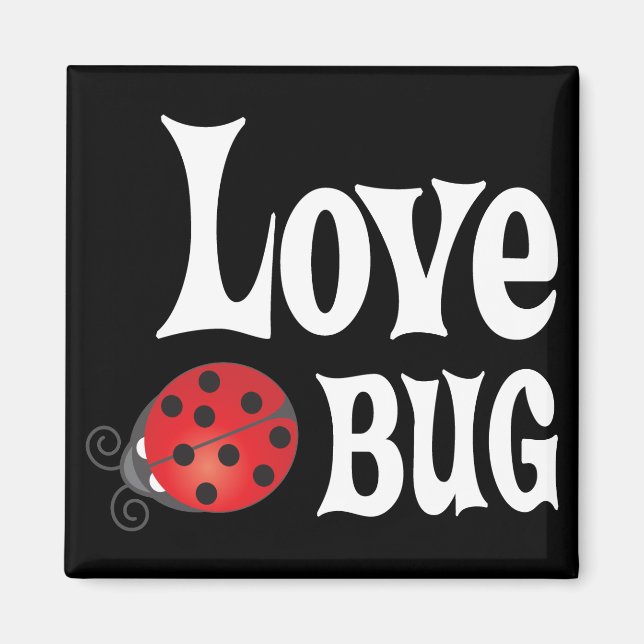 Love Bug - Marienkäfer Magnet (Vorne)