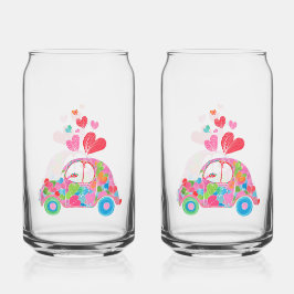Love Bug Soda Glass Dosenglas