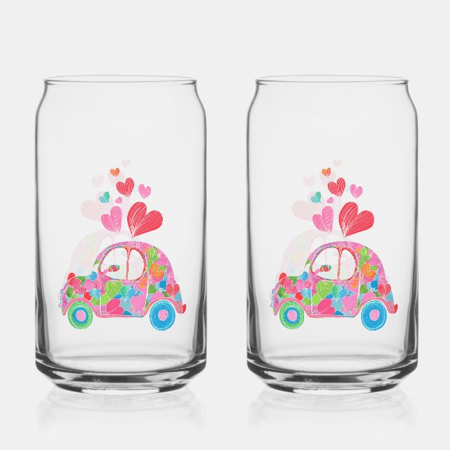 Love Bug Soda Glass Dosenglas (Vorderseite)