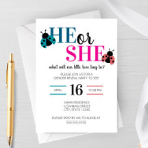 Love Bug Spring Geschlechtsenthüllungsfeier
