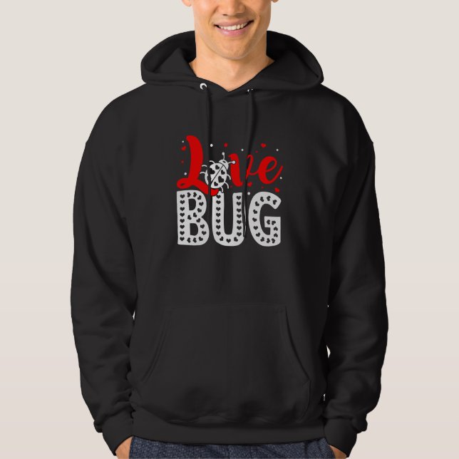 Love Bug Valentine's Day Insect Nature Date Night  Hoodie (Vorderseite)