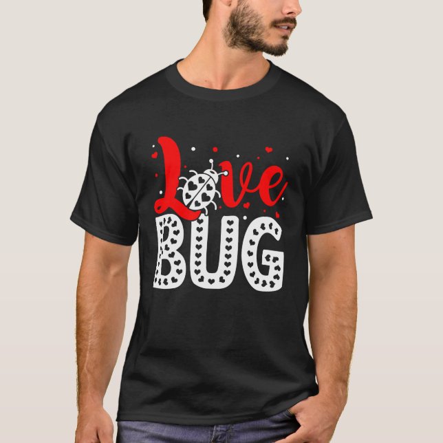 Love Bug Valentine's Day Insect Nature Date Night  T-Shirt (Vorderseite)