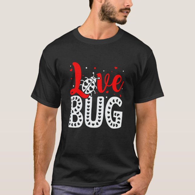 Love Bug Valentine's Day Insect Nature Date Night  T-Shirt (Vorderseite)
