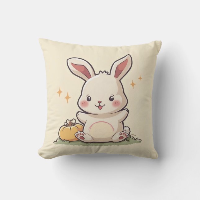 Love bunny Throw Kissen (Vorderseite)