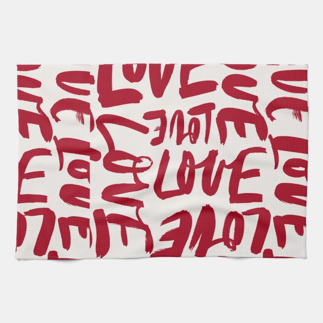 Love by Sommer Hamilton  Geschirrtuch (Horizontal)