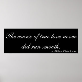 Love by William Shakespeare Poster