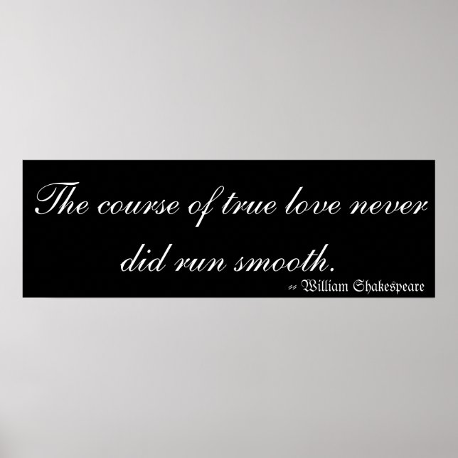 Love by William Shakespeare Poster (Vorne)