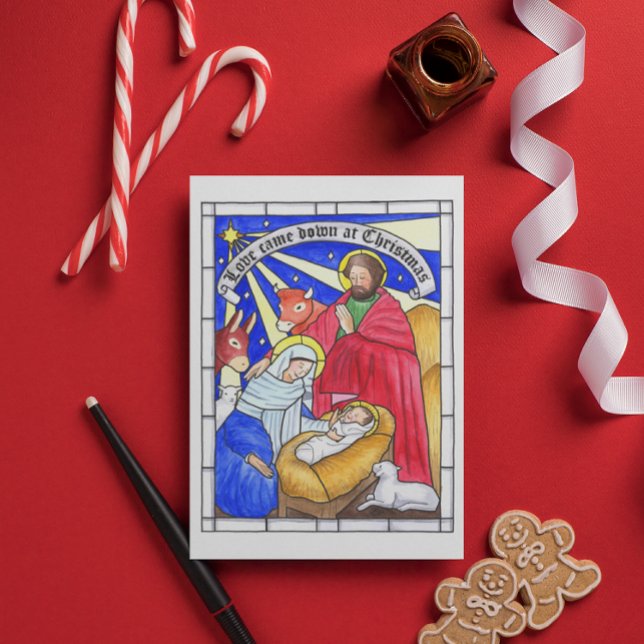 Love Came Down Christmas Card Feiertagskarte (Von Creator hochgeladen)