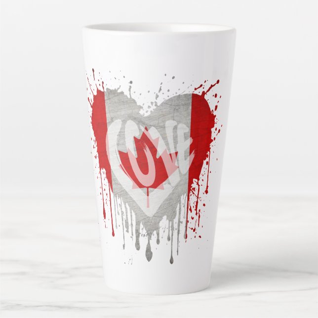 Love Canada Flag Milchtasse (Vorderseite)