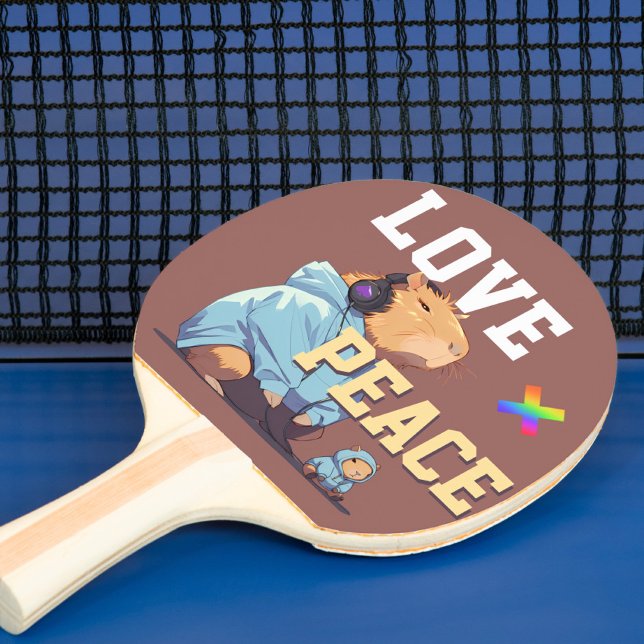 LOVE × CAPYBARA - Custom Tischtennis Schläger (Von Creator hochgeladen)