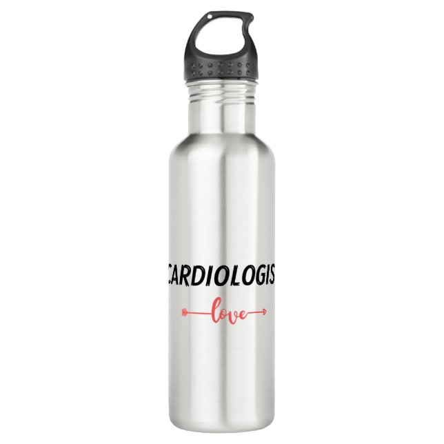 Love cardiologist edelstahlflasche (Vorderseite)