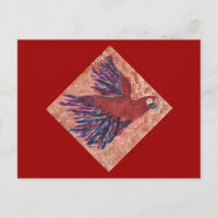 Love Cave Parrot Post Card