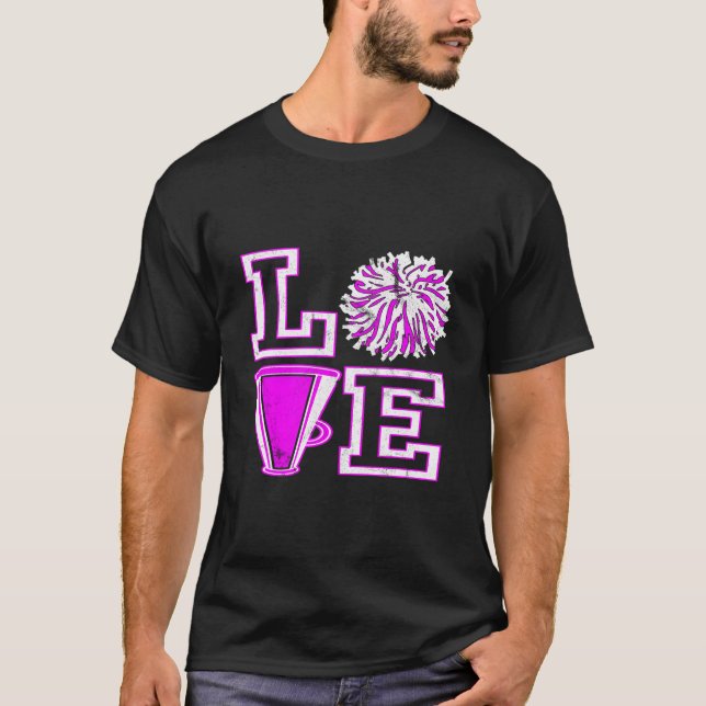 Love Cheer For N Cheerleader T-Shirt (Vorderseite)