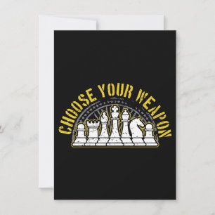 Love Chess Choose Your Weapon Gift CHESS Einladung