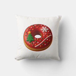 Love Chrismast Donut Throw Pillow Kissen