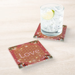 Love christmas gift glasuntersetzer