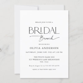 Love Couple Schriftart Bridal Brunch Einladung