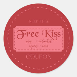 Love coupon sticker