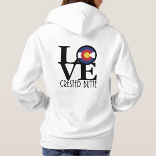 LOVE Crested Butte Colorado (Hinterdruck) Hoodie