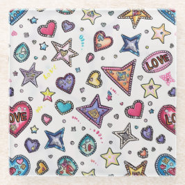 Love & Crystals | Foto-Untersetzer Glasuntersetzer