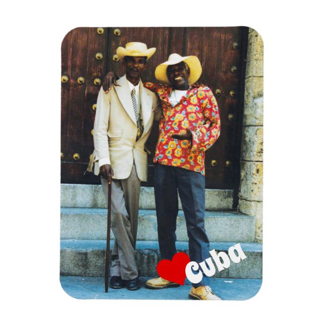 Love Cuba, Cuban Men Magnet (Vertikal)