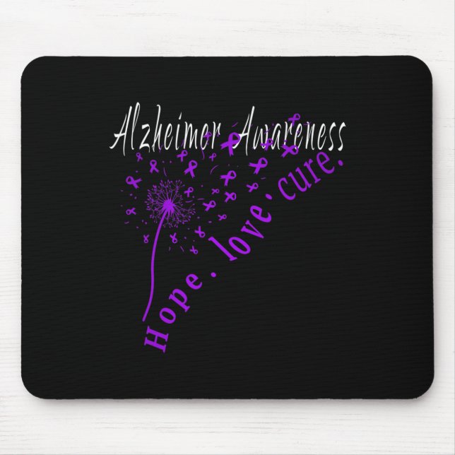 Love Cure Alzheimerheimer Disease Bewusstsein 1 Mousepad (Vorne)