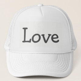 Love Cute Word Print Design Truckerkappe