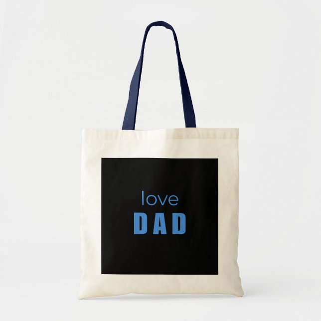 Love Dad Baby Boy tote bag Tragetasche (Vorne)