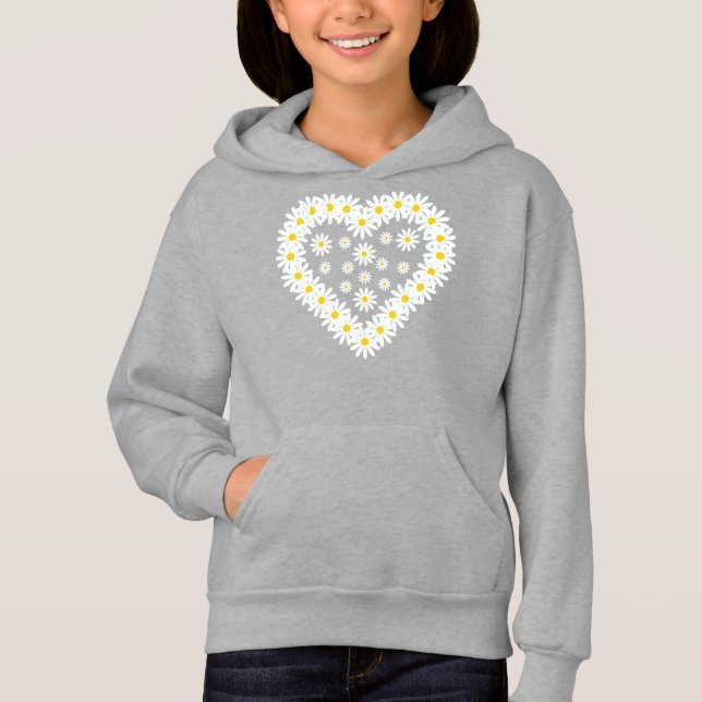 Love Daisy Flowers Hoodie (Vorderseite)