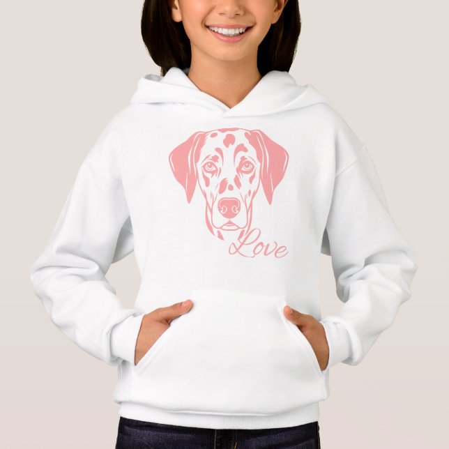 Love Dalmata Hoodie (Vorderseite)