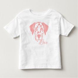 Love Dalmata Kleinkind T-shirt