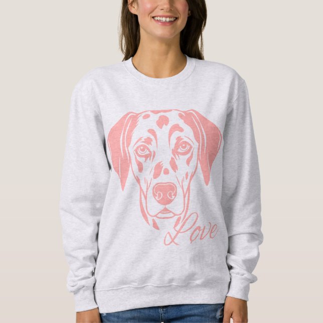 Love Dalmata Sweatshirt (Vorderseite)