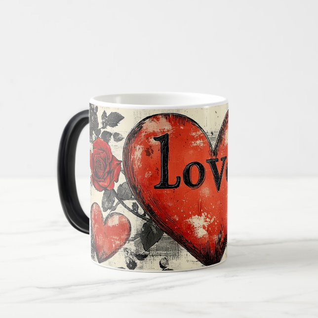 Love dark valentines day verwandlungstasse (Vorderseite Links)