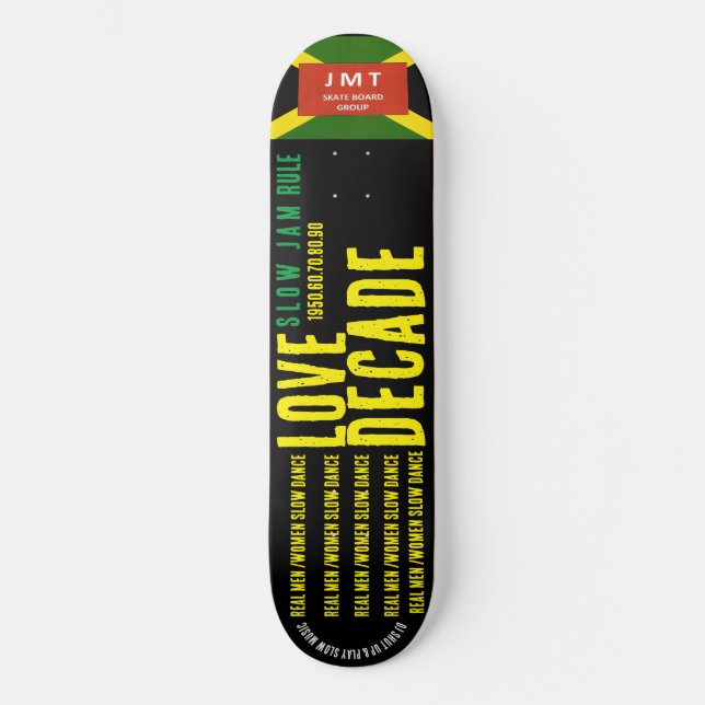 LOVE DECADE 8 1/4" Skateboard Deck (Vorderseite)