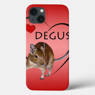 Love Degus iPad-Hülle (Pink/Rot) iPhone 13 Hülle